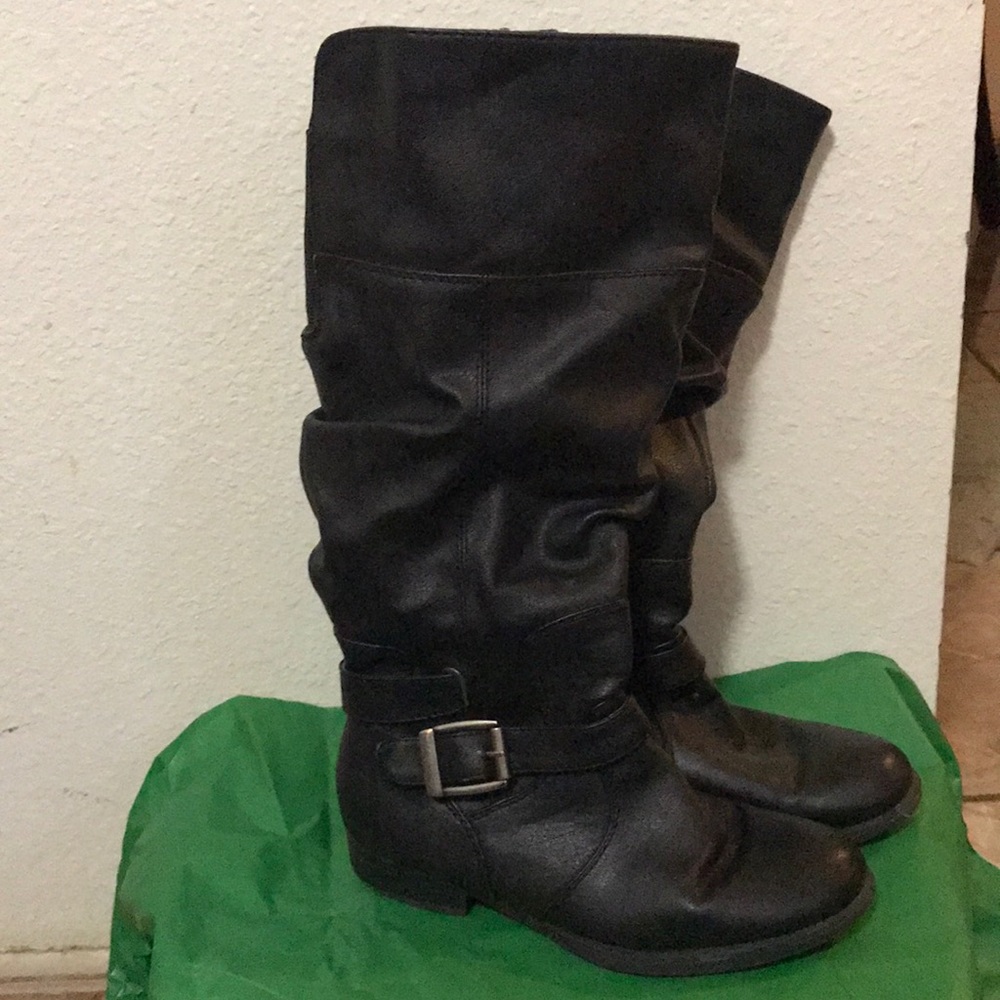 Wide Calf Bare traps riding boots